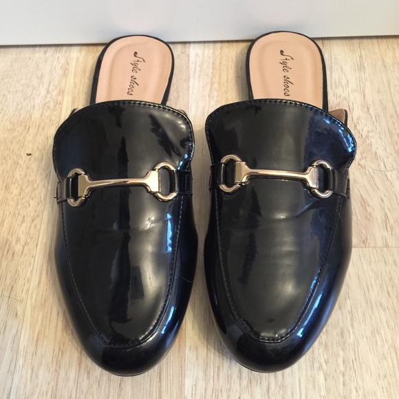 Black Slides | Loafers | Never Worn Sz 7 - Picture 1 of 8